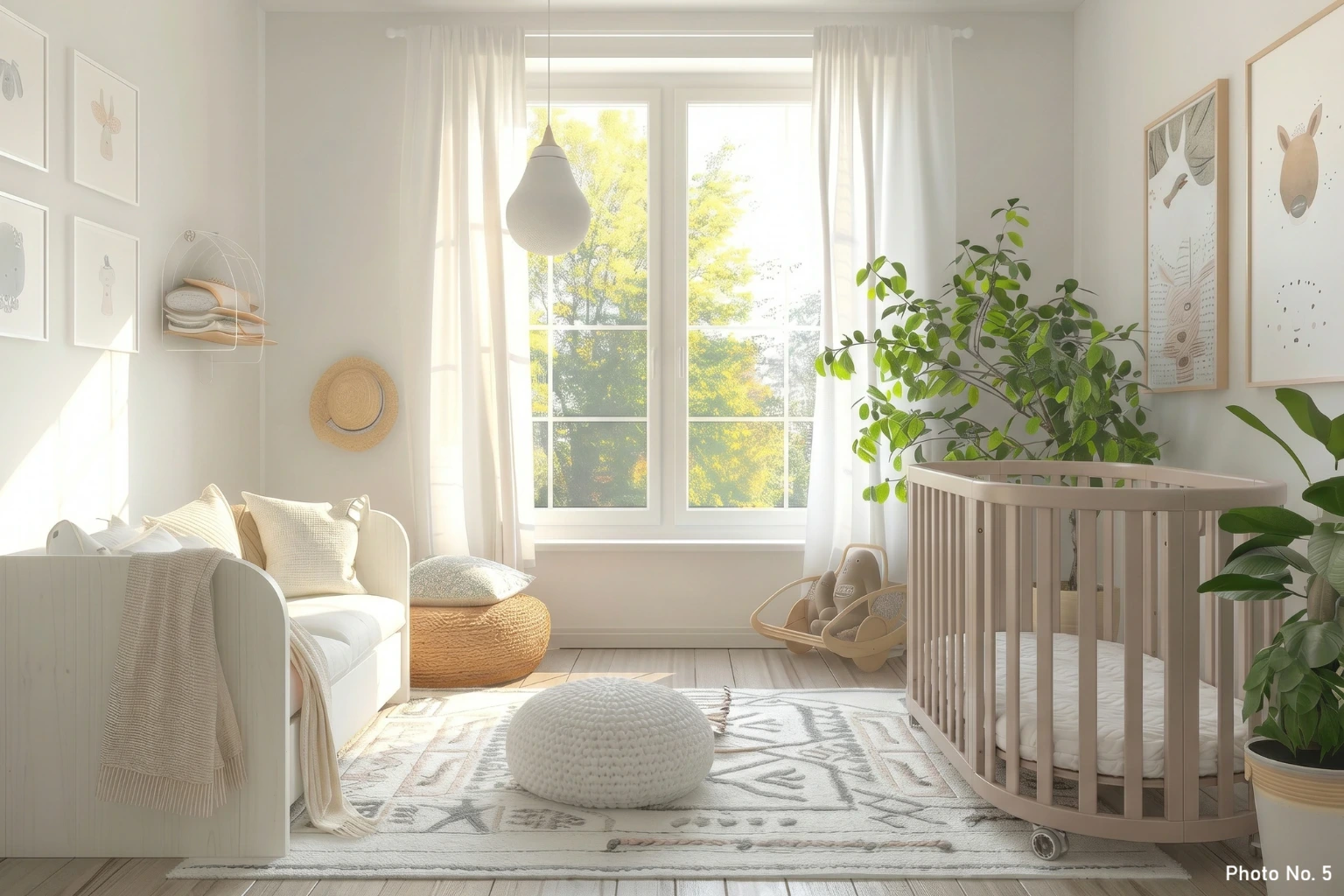 espiro oasis &ndash; a wooden cot that grows with your child with two mattresses and an extension function